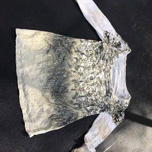 Long sleeve sequence shirt size M